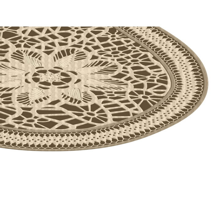 Mijölnir Juego de alfombrillas de baño Crema (2 piezas)